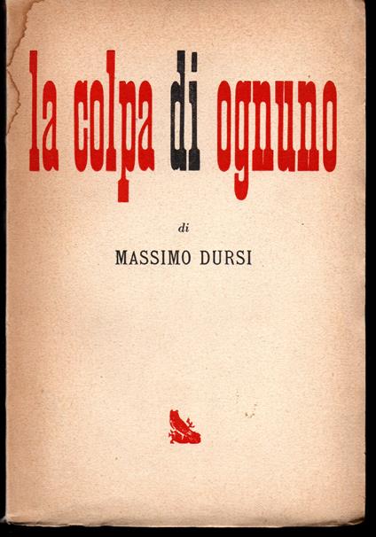 colpa di ognuno - Massimo Dursi - copertina