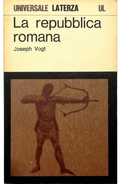 repubblica romana - Joseph Vogt - copertina