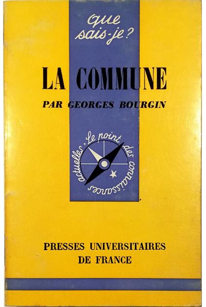 Commune - Georges Bourgin - copertina