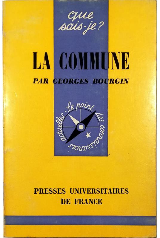 Commune - Georges Bourgin - copertina