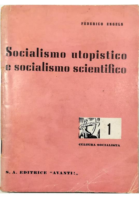 Socialismo utopistico e socialismo scientifico - Friedrich Engels - copertina