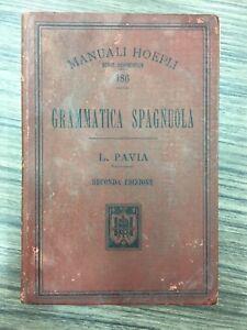 Grammatica spagnuola - Luigi Pavia - copertina