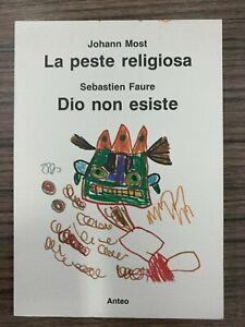 La peste religiosa. Dio non esiste - copertina