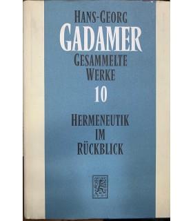 Hermeneutik in Ruckblick - Hans G. Gadamer - copertina