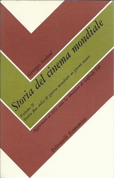Storia del cinema mondiale - Volume II° Dalla fine della II guerra mondiale ai giorni nostri - Georges Sadoul - copertina