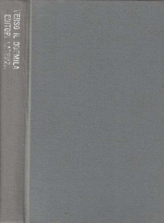 Verso il Duemila - copertina