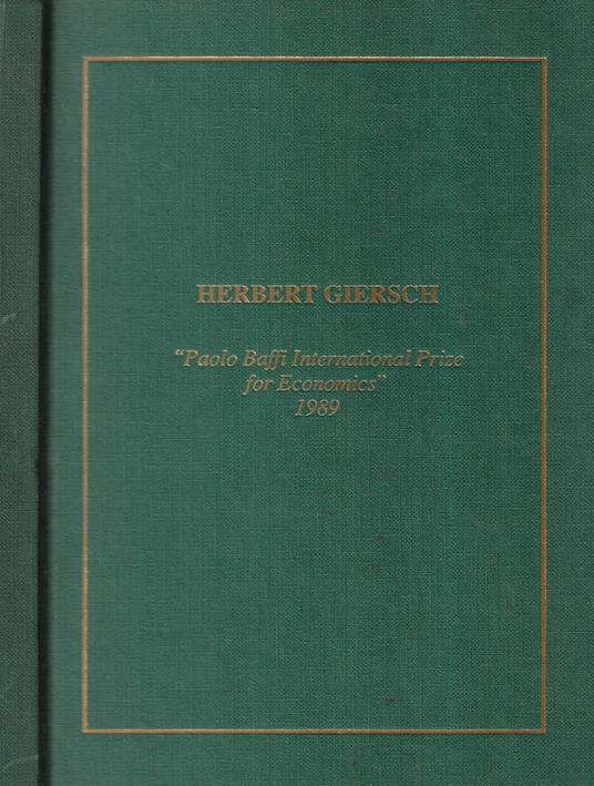 Herbert Giersch - copertina