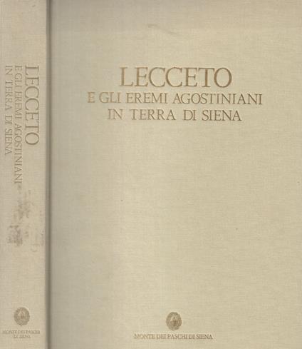 Lecceto e gli eremi agostiniani in terra di Siena - copertina