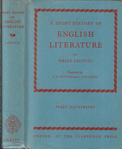 A short history of english literature - Émile Legouis - copertina