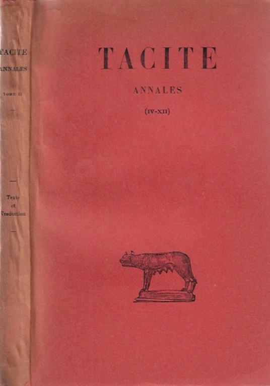 Annales Livres IV - XII - P. Cornelio Tacito - copertina