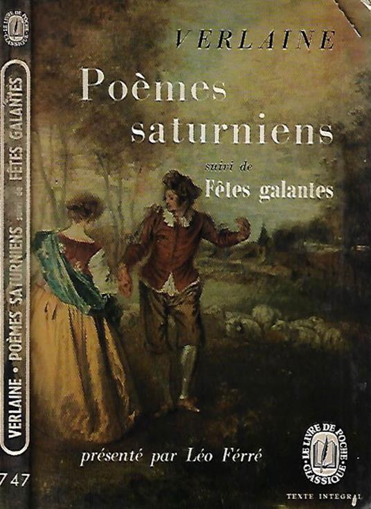 Poemes saturniens - Paul Verlaine - copertina