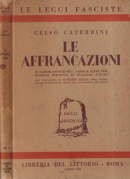Le affrancazioni - copertina