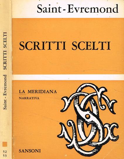 Scritti scelti - copertina