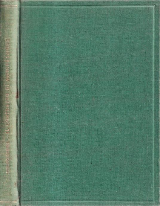 Il contratto di assicurazione - copertina