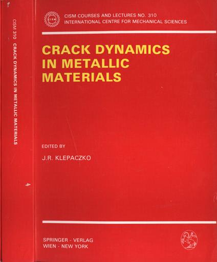 Crack dynamics in metallic materials - copertina