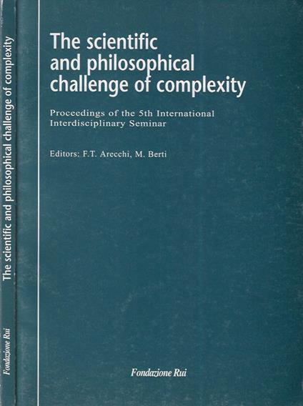The scientific and philosophical challenge of complexity - copertina