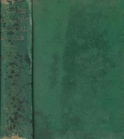Poetical works - Matthew Arnold - copertina