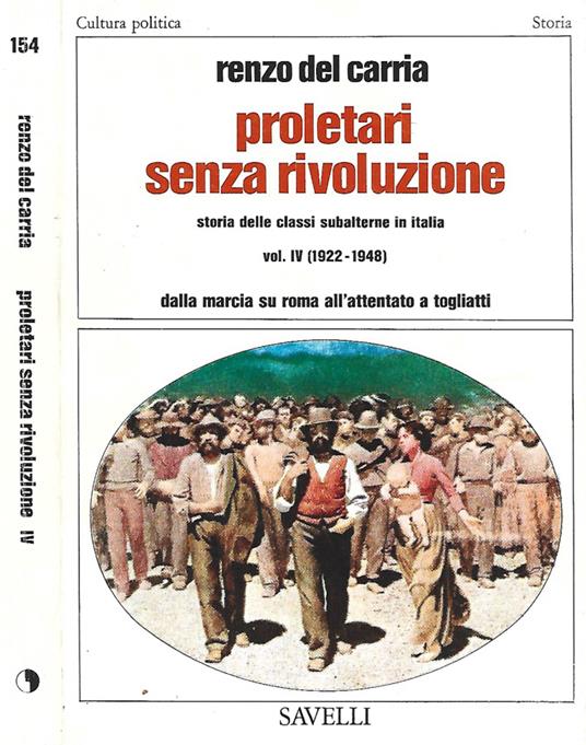 Proletari senza rivoluzione - Renzo Del Carria - copertina