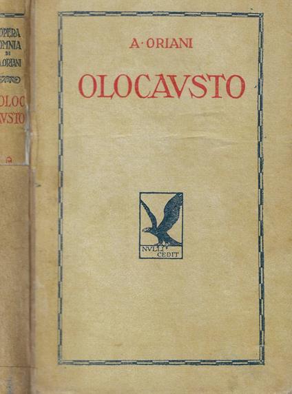 Olocausto - Alfredo Oriani - copertina
