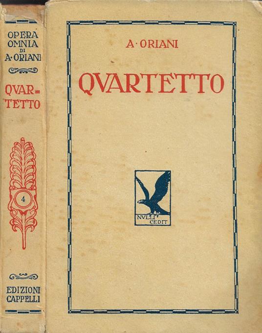 Quartetto - Alfredo Oriani - copertina