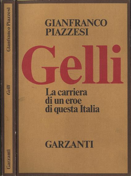 Gelli - Gianfranco Piazzesi - copertina