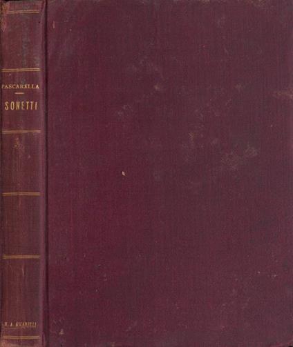 Sonetti - Cesare Pascarella - copertina