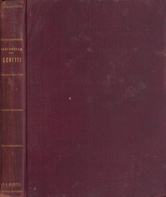 Sonetti - Cesare Pascarella - copertina