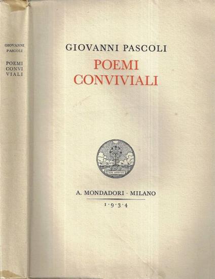 Poemi conviviali - Giovanni Pascoli - copertina