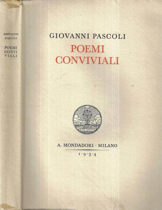 Poemi conviviali - Giovanni Pascoli - copertina
