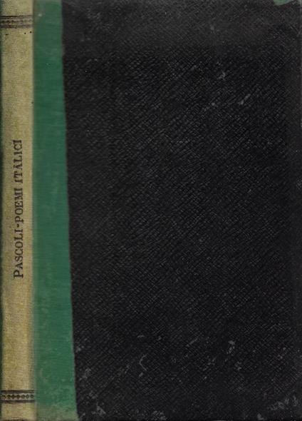 Poemi Italici - Giovanni Pascoli - copertina