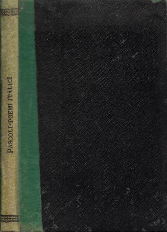 Poemi Italici - Giovanni Pascoli - copertina