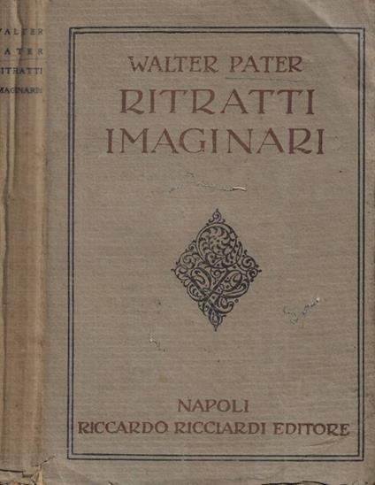 Ritratti imaginari - Walter Pater - copertina
