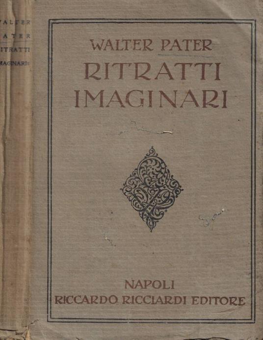 Ritratti imaginari - Walter Pater - copertina