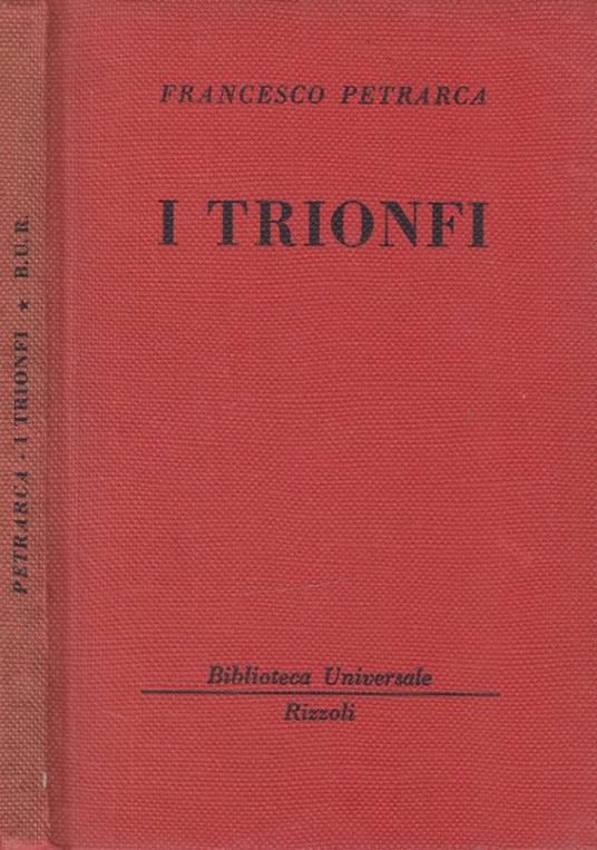 I trionfi - Francesco Petrarca - copertina