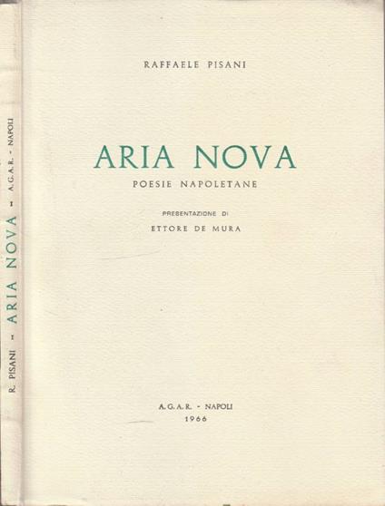 Aria nova - Raffaele Pisani - copertina