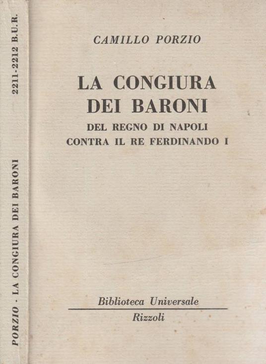 La congiura dei baroni - Camillo Porzio - copertina