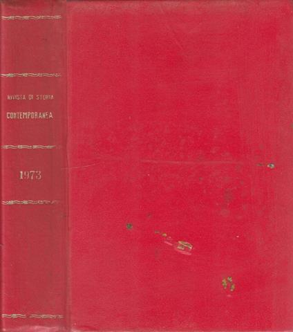 Rivista di storia contemporanea anno 1973 - Guido Quazza - copertina