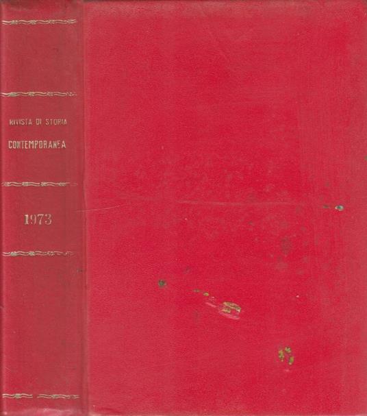 Rivista di storia contemporanea anno 1973 - Guido Quazza - copertina