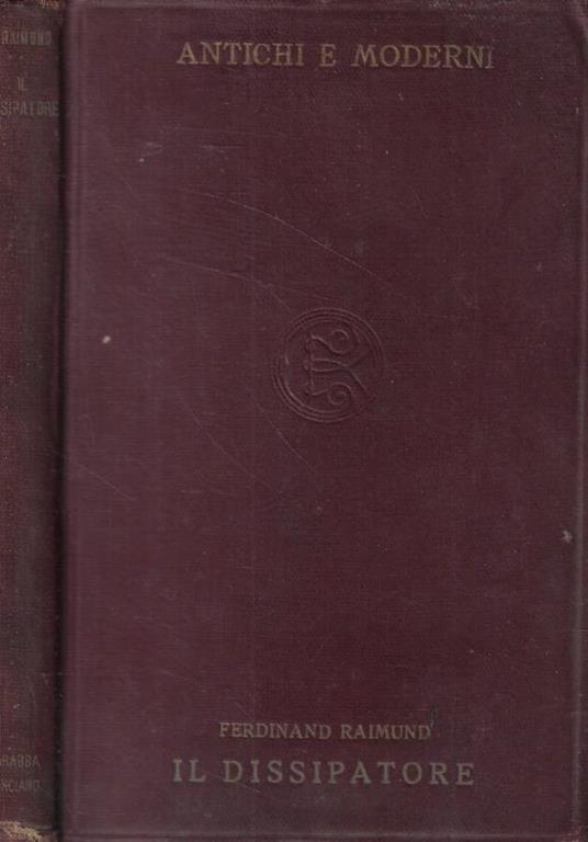 Il dissipatore - Ferdinand Raimund - copertina
