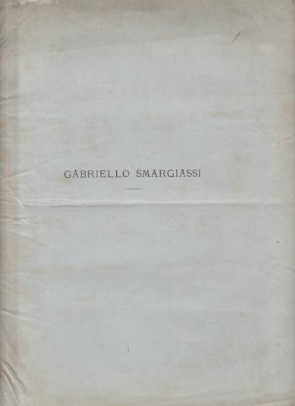 Gabriello Smargiassi - Antonio Ranieri - copertina