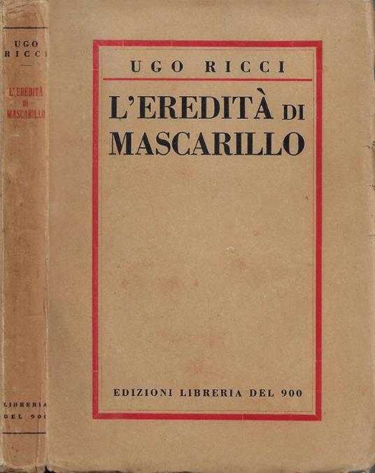 L' eredità di Mascarillo - Ugo Ricci - copertina