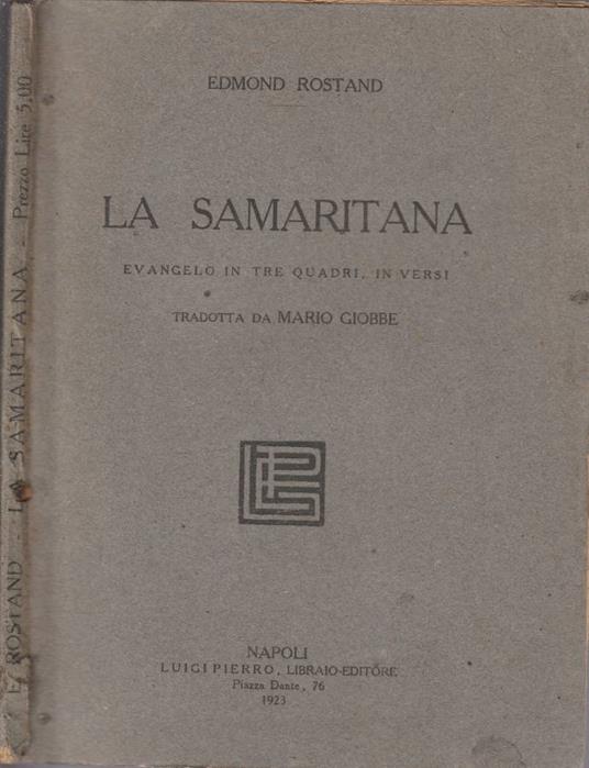La samaritana - Edmond Rostand - copertina