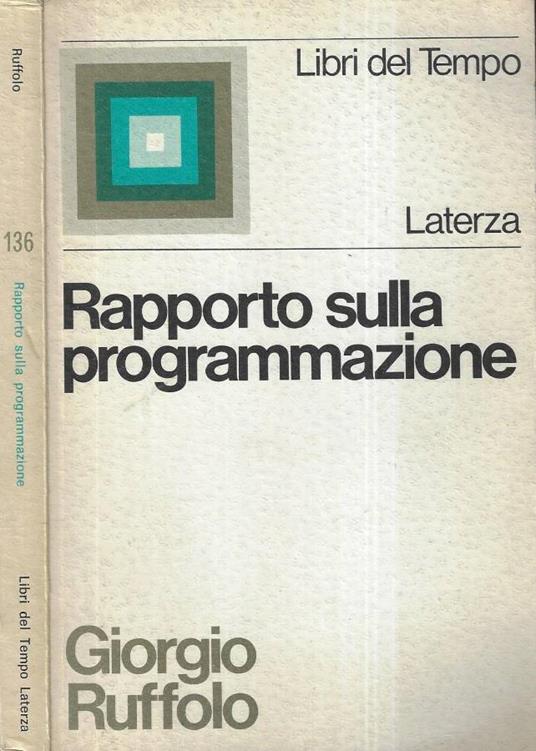 Rapporto sulla programmazione - Giorgio Ruffolo - copertina