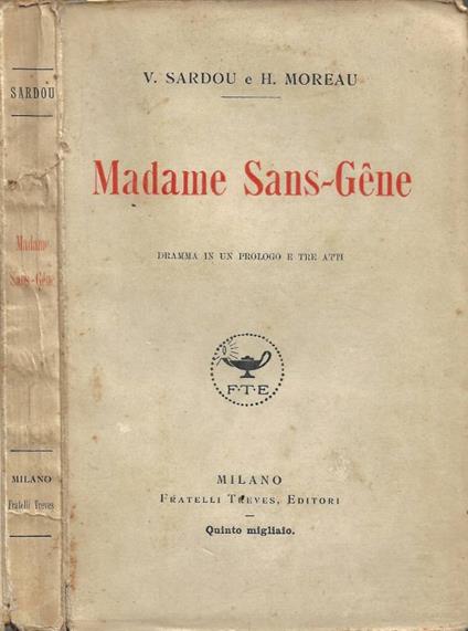 Madame Sans-Gene - V. Sardou - copertina