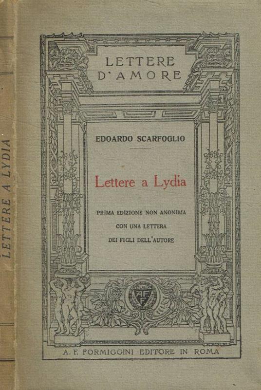 Lettere a Lydia - Edoardo Scarfoglio - copertina