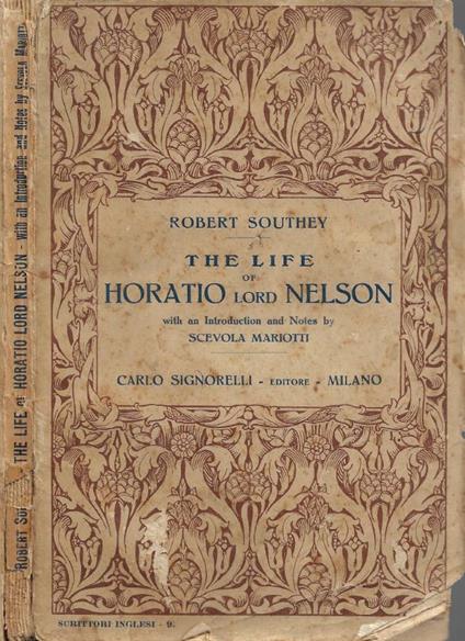 The Life of Horatio Lord Nelson - Robert Southey - copertina