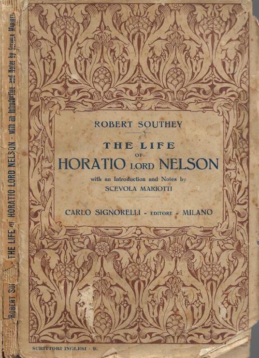The Life of Horatio Lord Nelson - Robert Southey - copertina