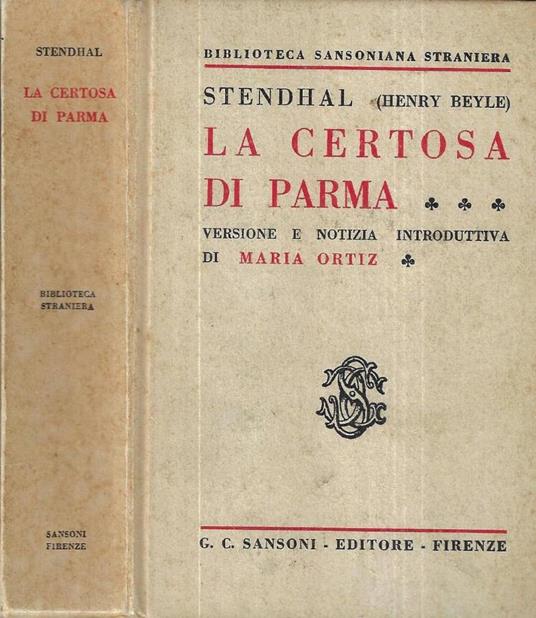 La Certosa di Parma - Stendhal - copertina