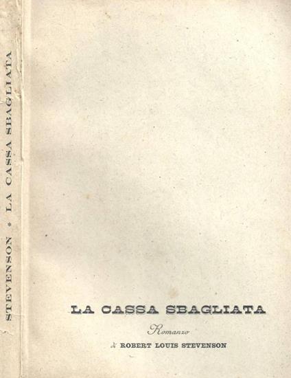 La cassa sbagliata - Robert Louis Stevenson - copertina