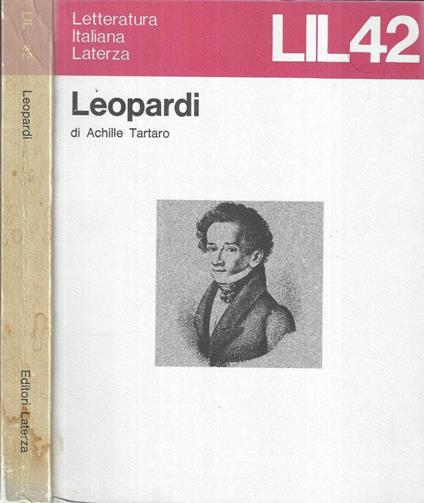 Leopardi - Achille Tartaro - copertina